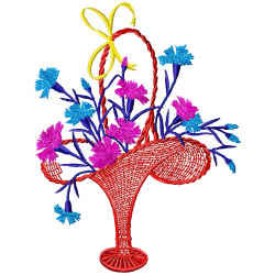 Vase For Flowers Embroidery Design 8 Vase For Flowers Embroidery Design 8